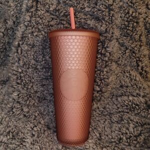 Starbucks Textured Tumbler with Straw - Copper